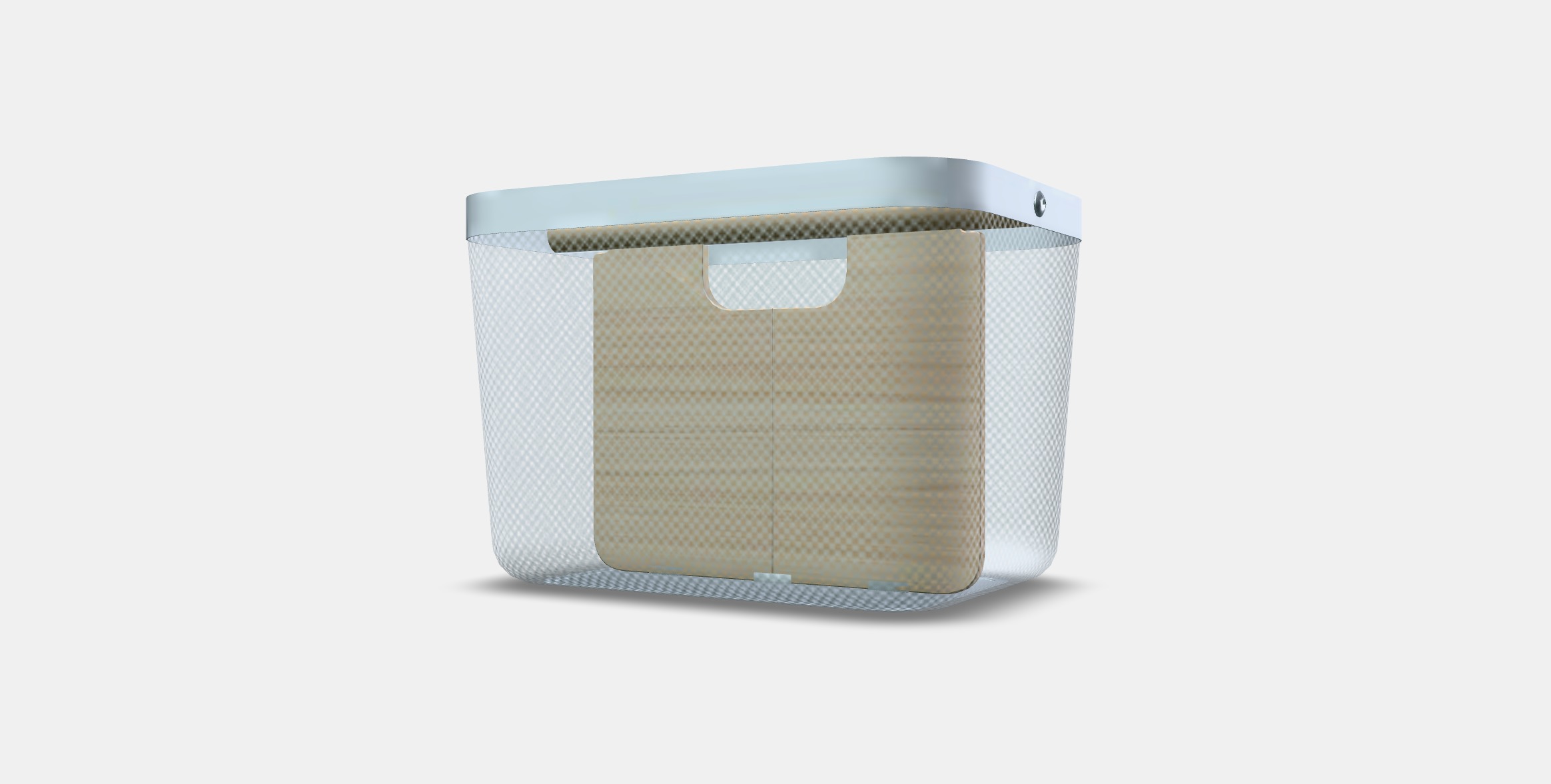 RISATORP Basket with compartments Low-poly 3D model_10