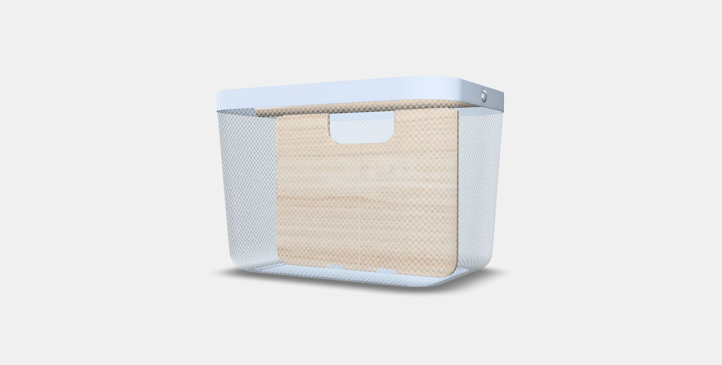 RISATORP Basket with compartments Low-poly 3D model_6