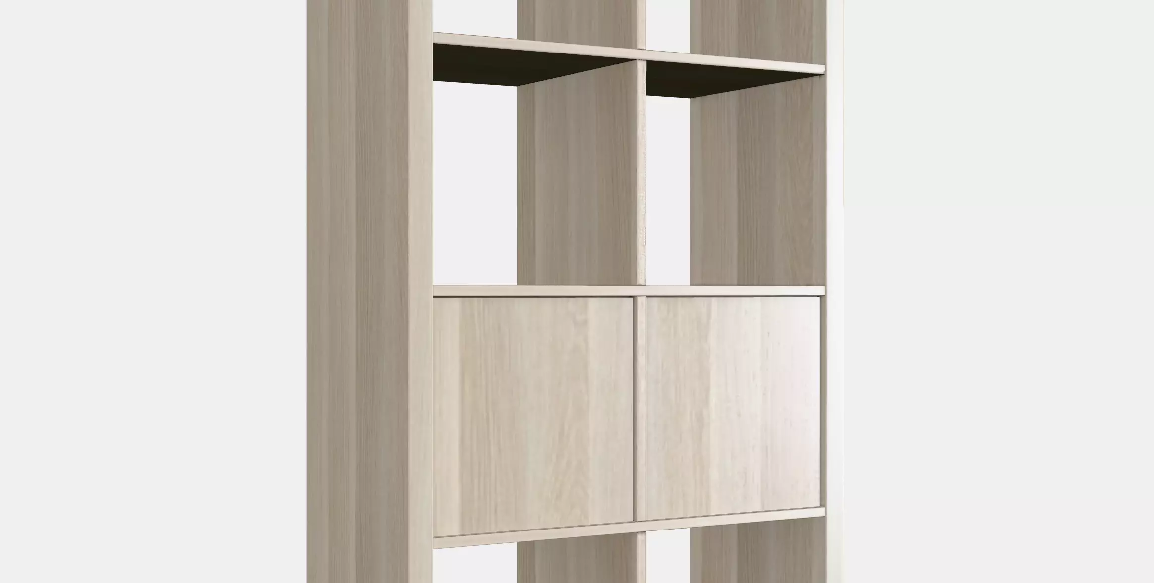 KALLAX Shelving unit with doors 5 Low-poly 3D model_0