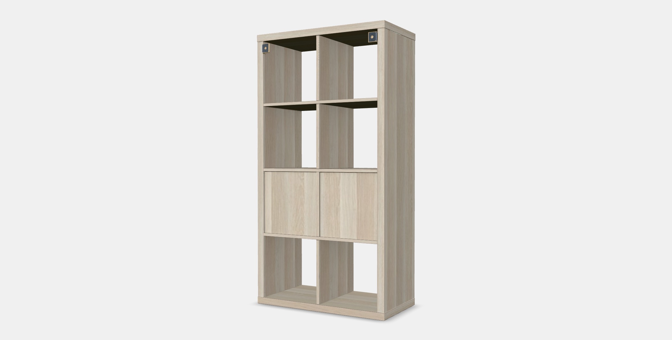 KALLAX Shelving unit with doors 5 Low-poly 3D model_4