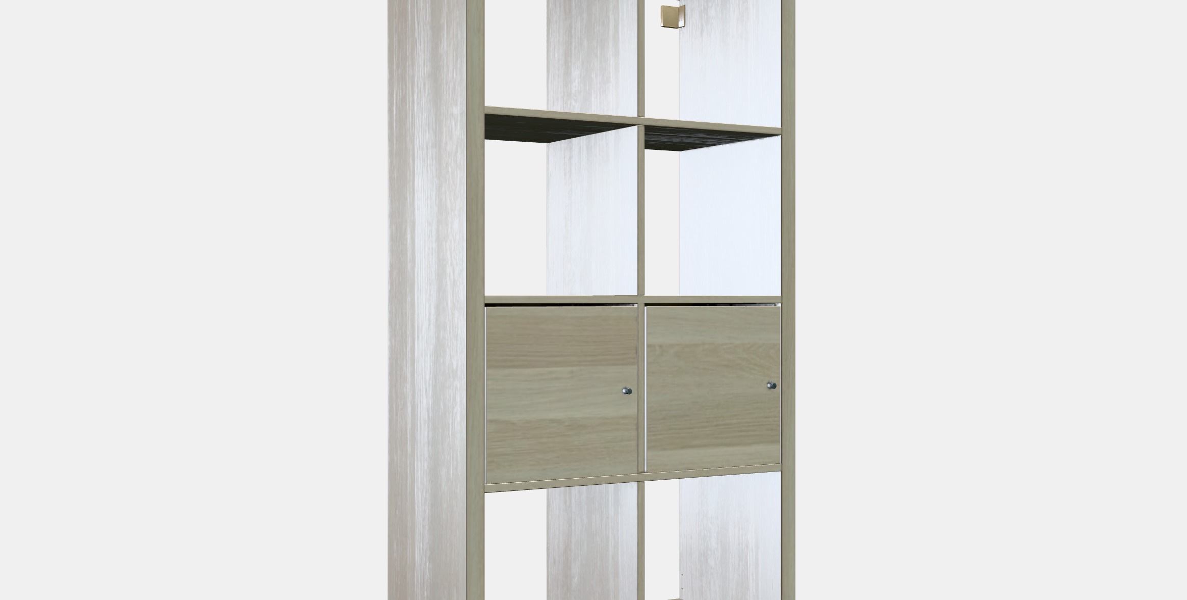 KALLAX Shelving unit with doors 5 Low-poly 3D model_9