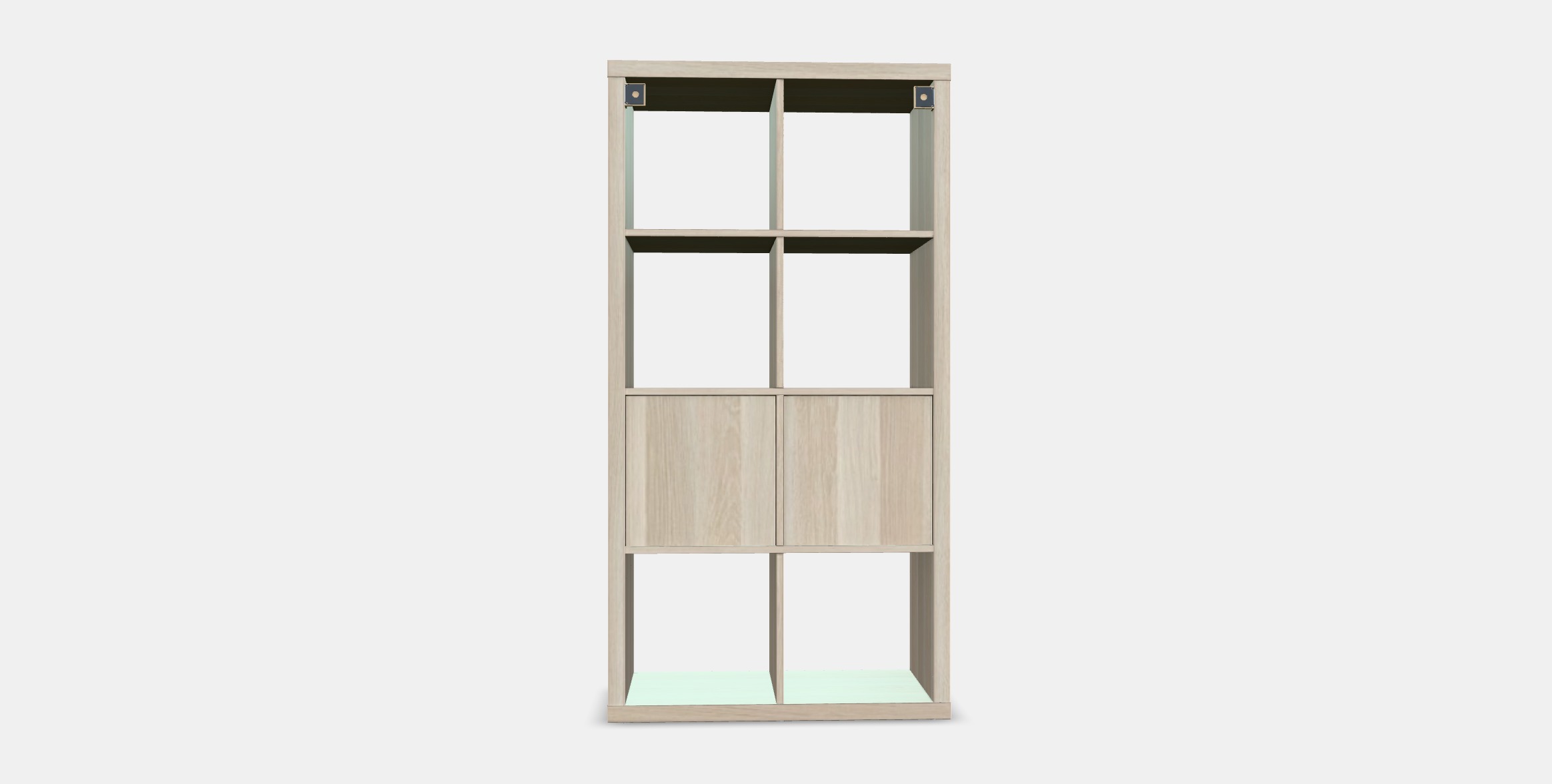 KALLAX Shelving unit with doors 5 Low-poly 3D model_14
