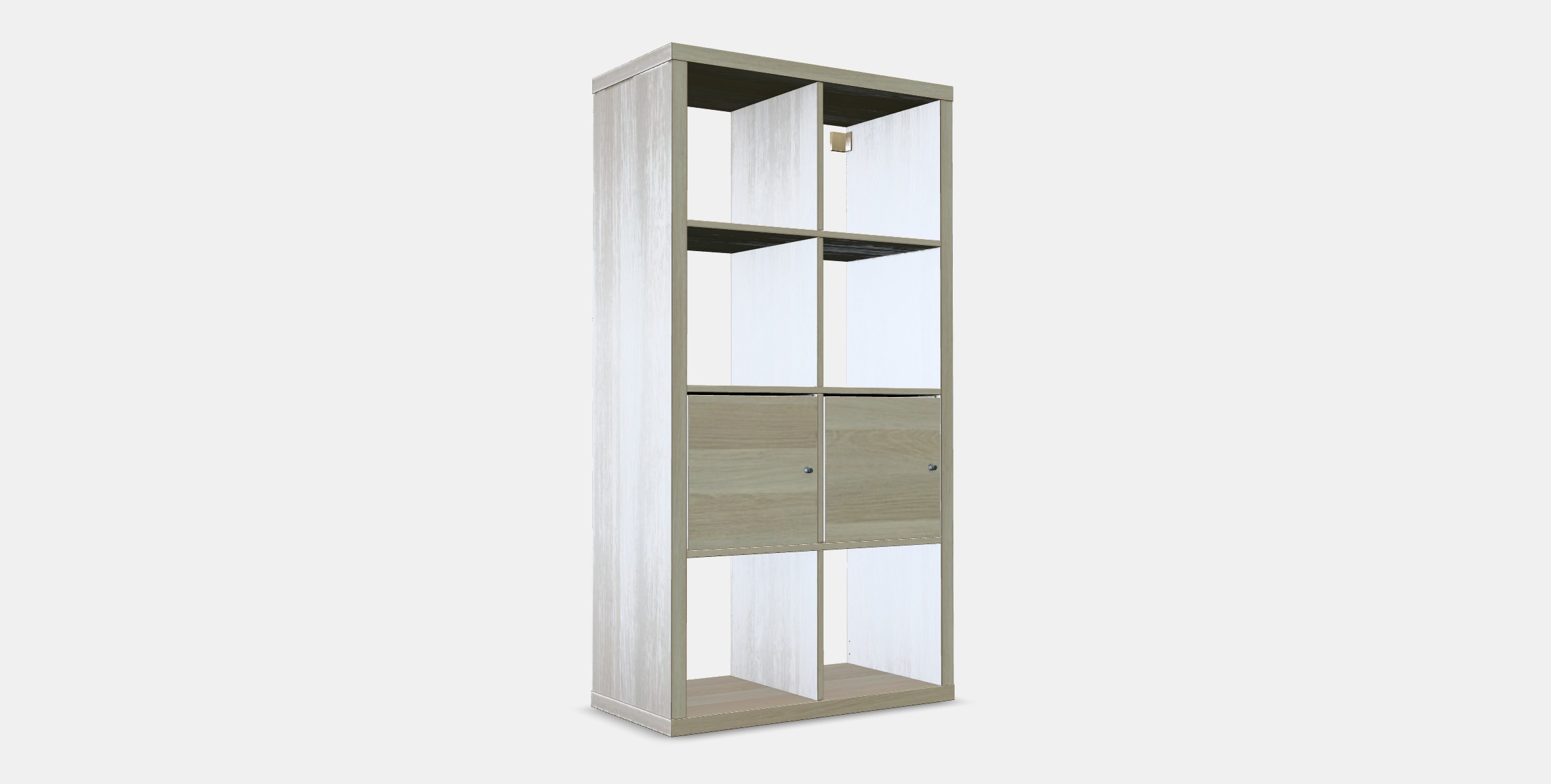 KALLAX Shelving unit with doors 5 Low-poly 3D model_6