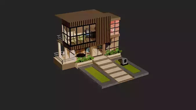 Modern Office Exterior 3D Model