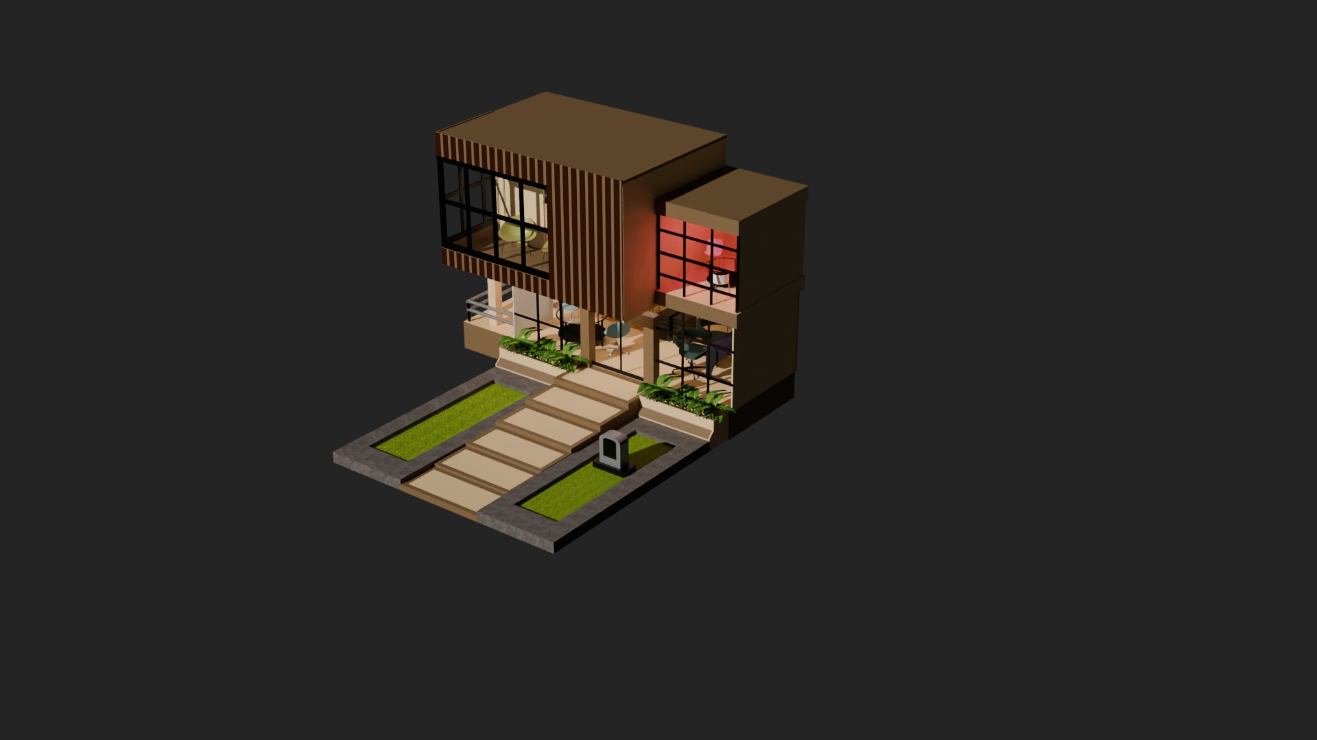 Modern Office Exterior 3D Model 3D model_2