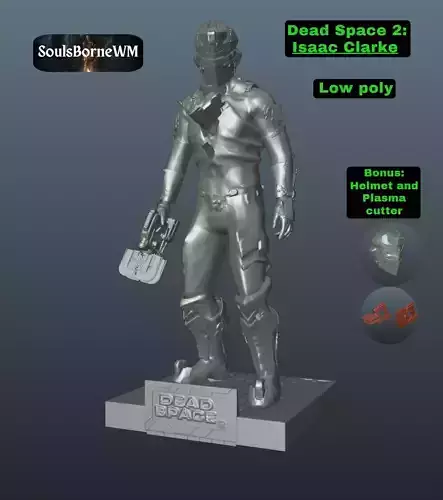 Dead Space 2 Isaac Clarke Bonus Helmet and Plasma Cutter 3D print model