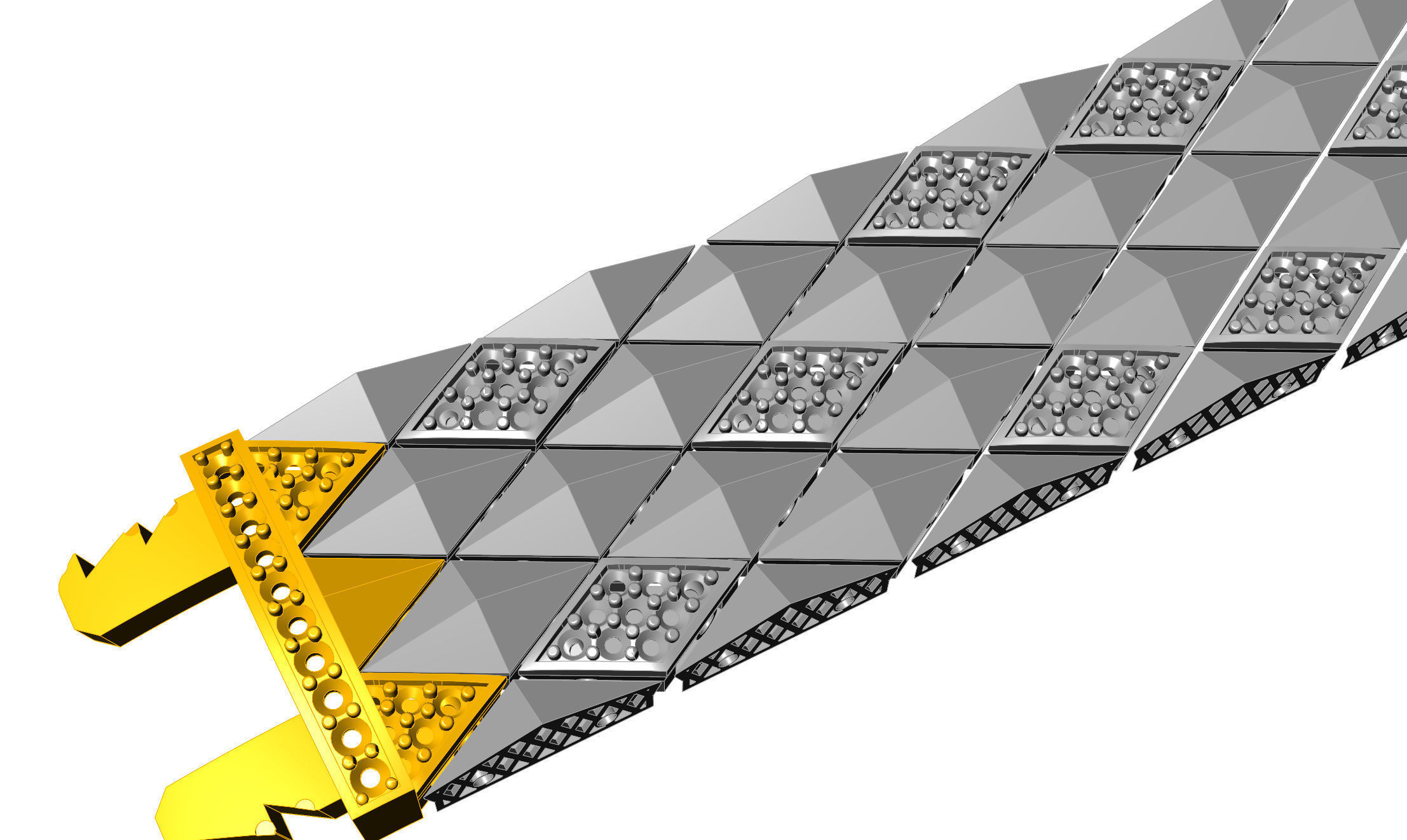 Italian bracelet 20mm cad file 3D print model_5