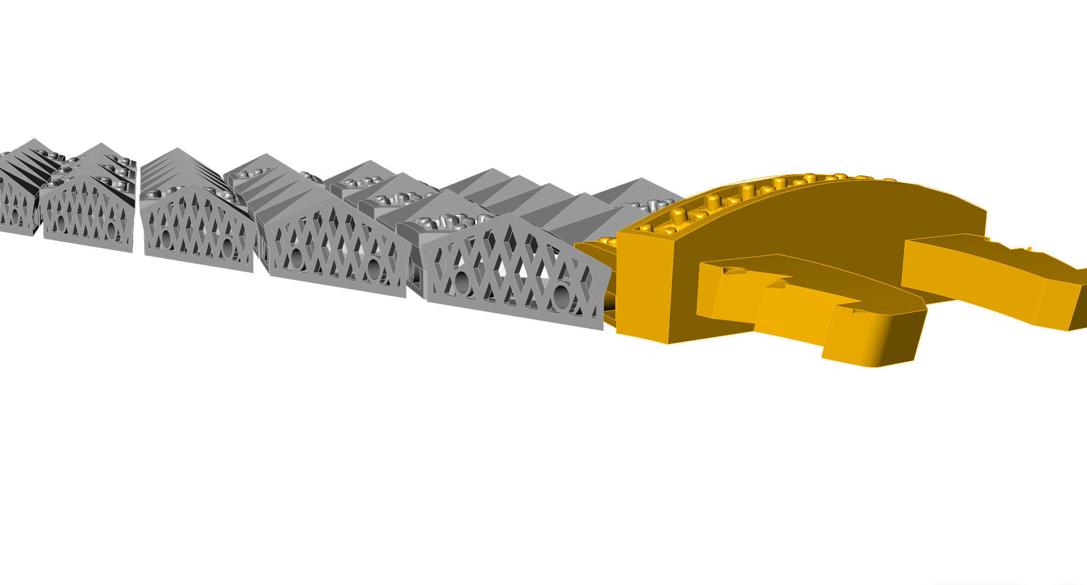Italian bracelet 20mm cad file 3D print model_4
