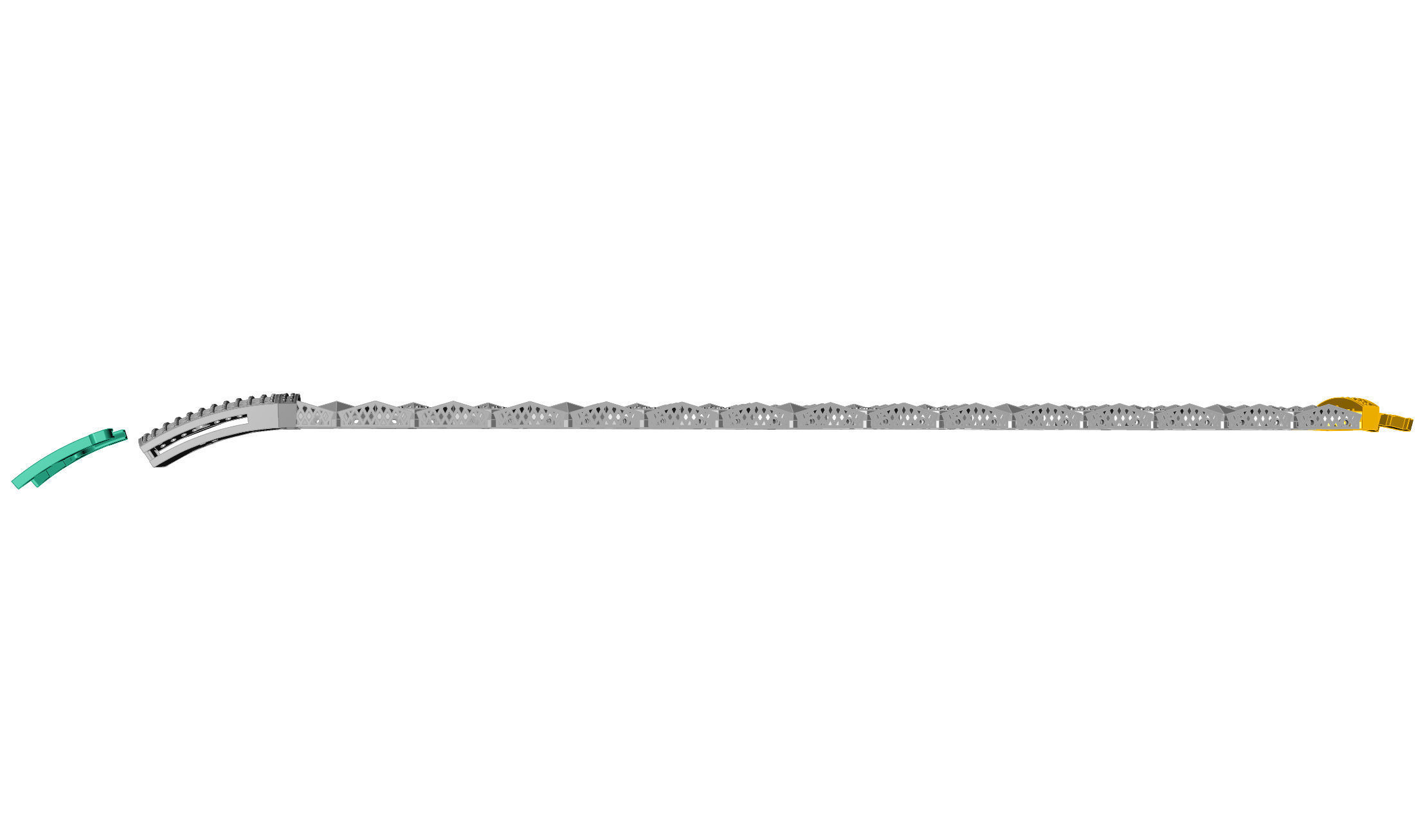 Italian bracelet 20mm cad file 3D print model_13