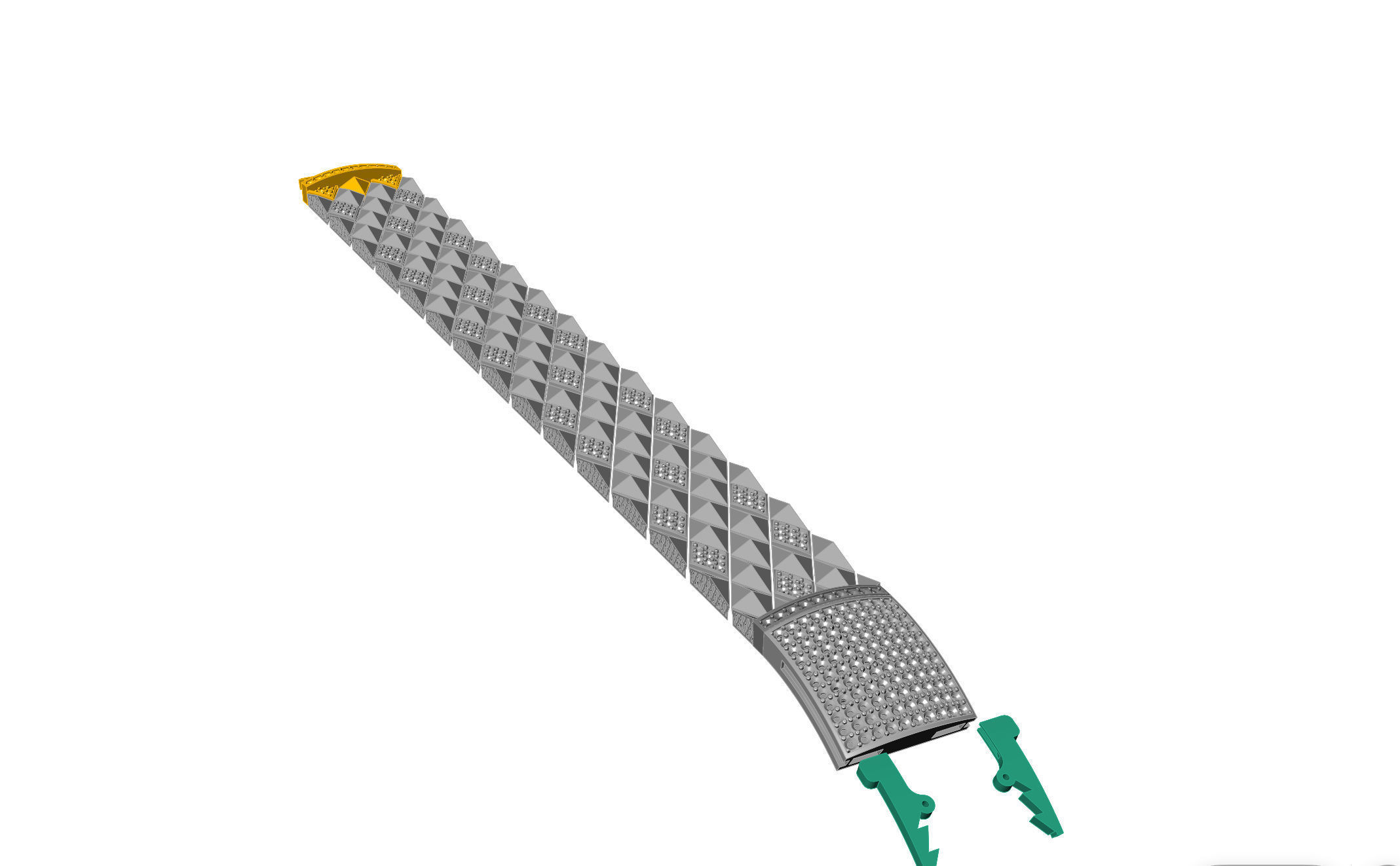 Italian bracelet 20mm cad file 3D print model_12