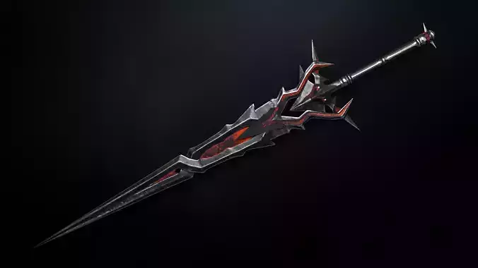Demonic Sword 3D Model