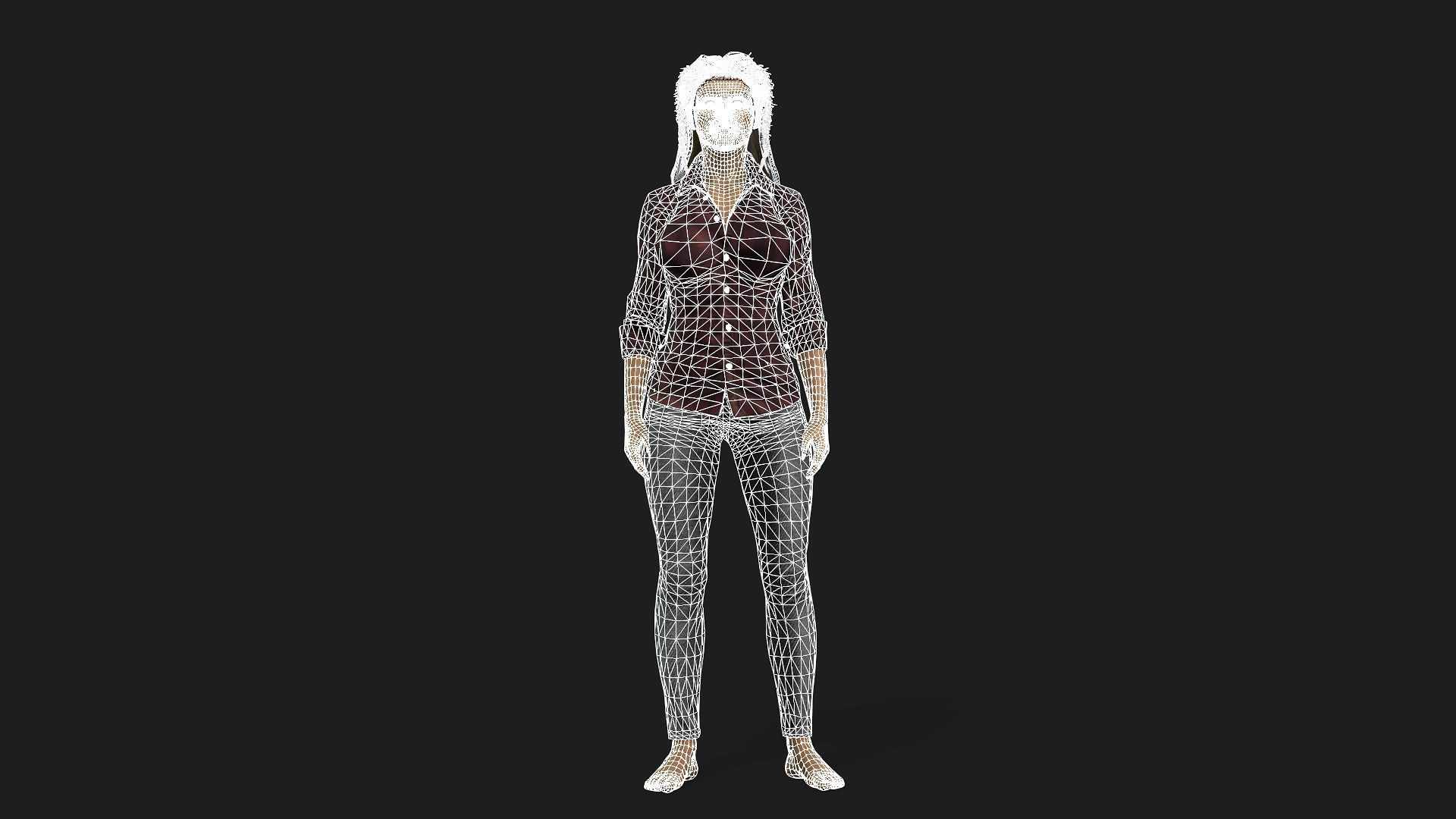 woman 3d model 3D model_16