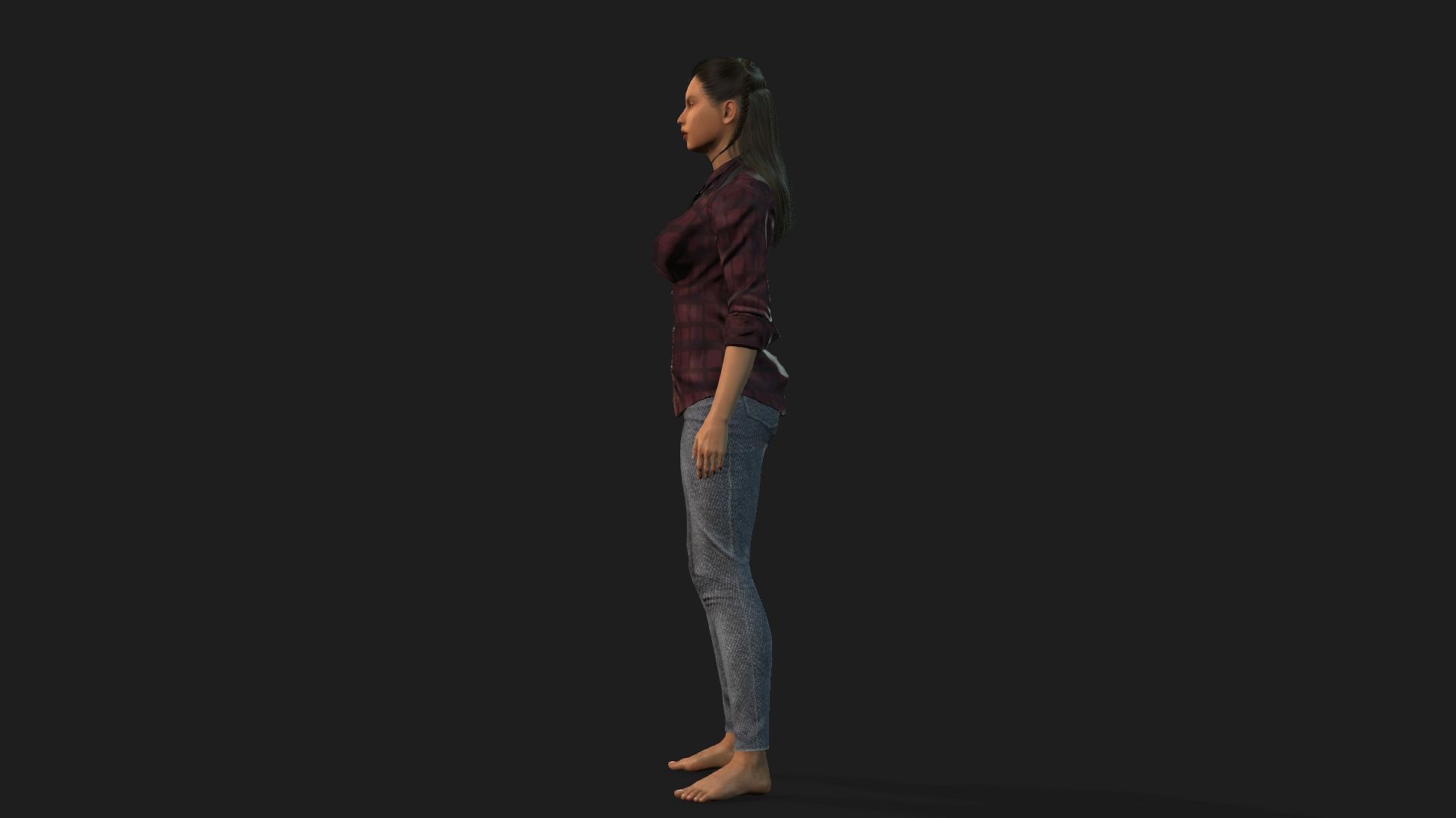 woman 3d model 3D model_4