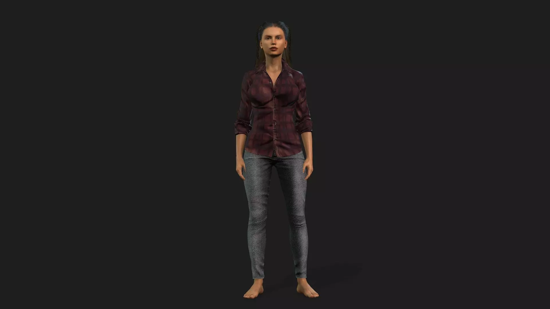 woman 3d model 3D model_0