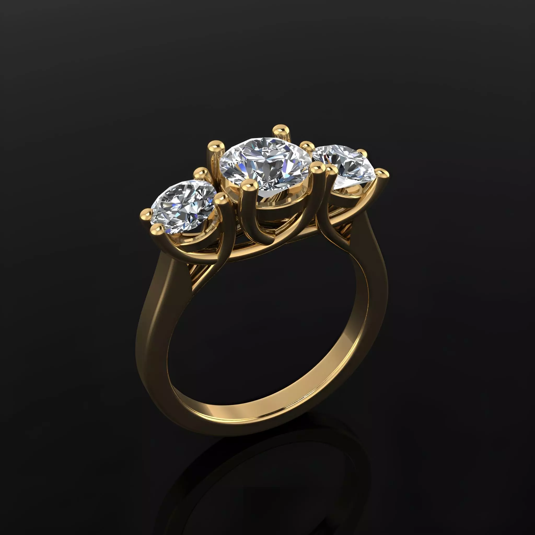 Woman Ring 46 3D print model_0