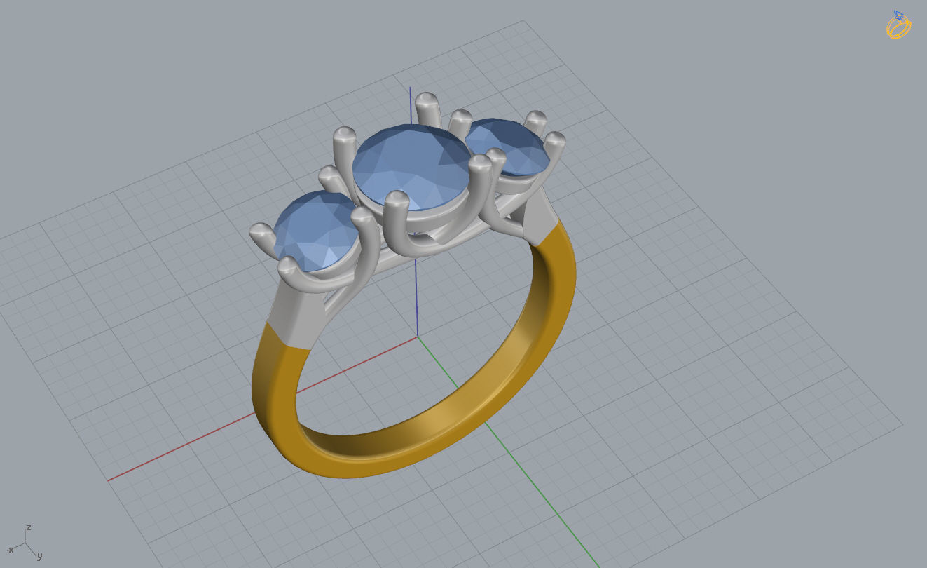 Woman Ring 46 3D print model_10