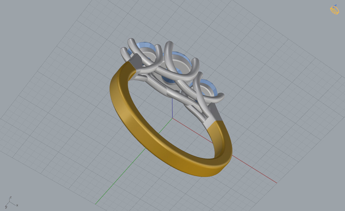 Woman Ring 46 3D print model_11