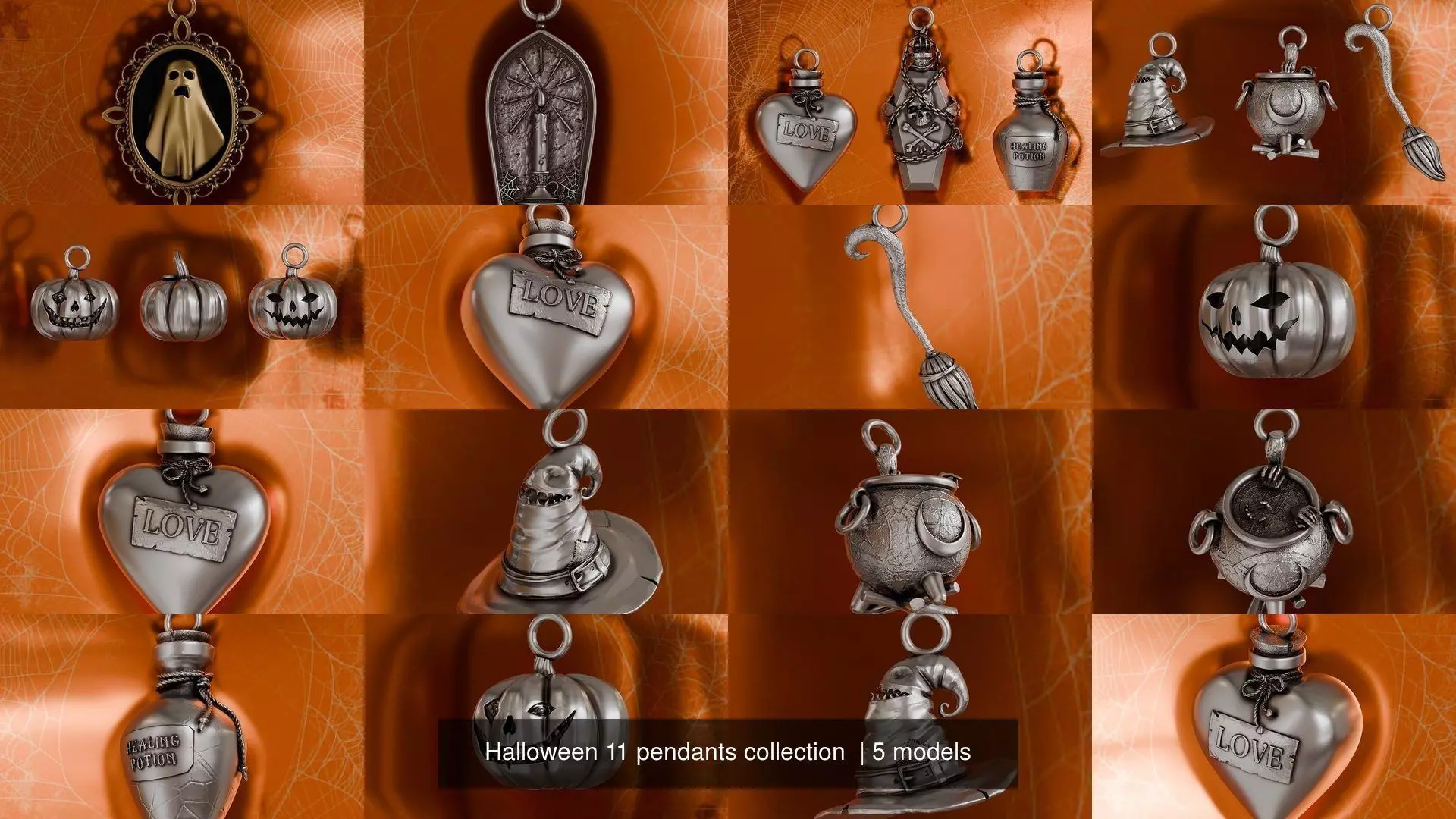 Halloween 11 pendants collection  _0