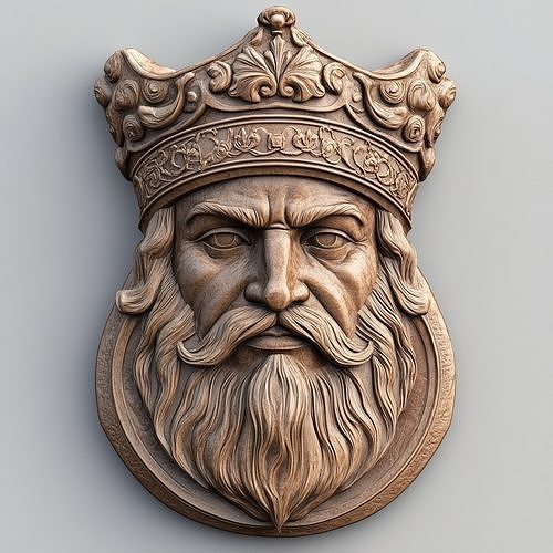 Kings face  Free 3D print model