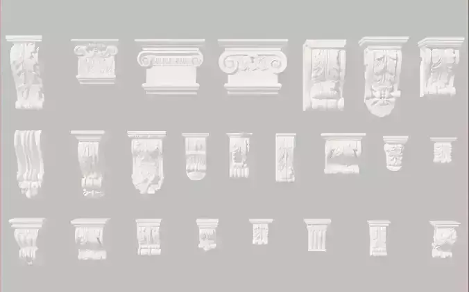 European style gypsum components