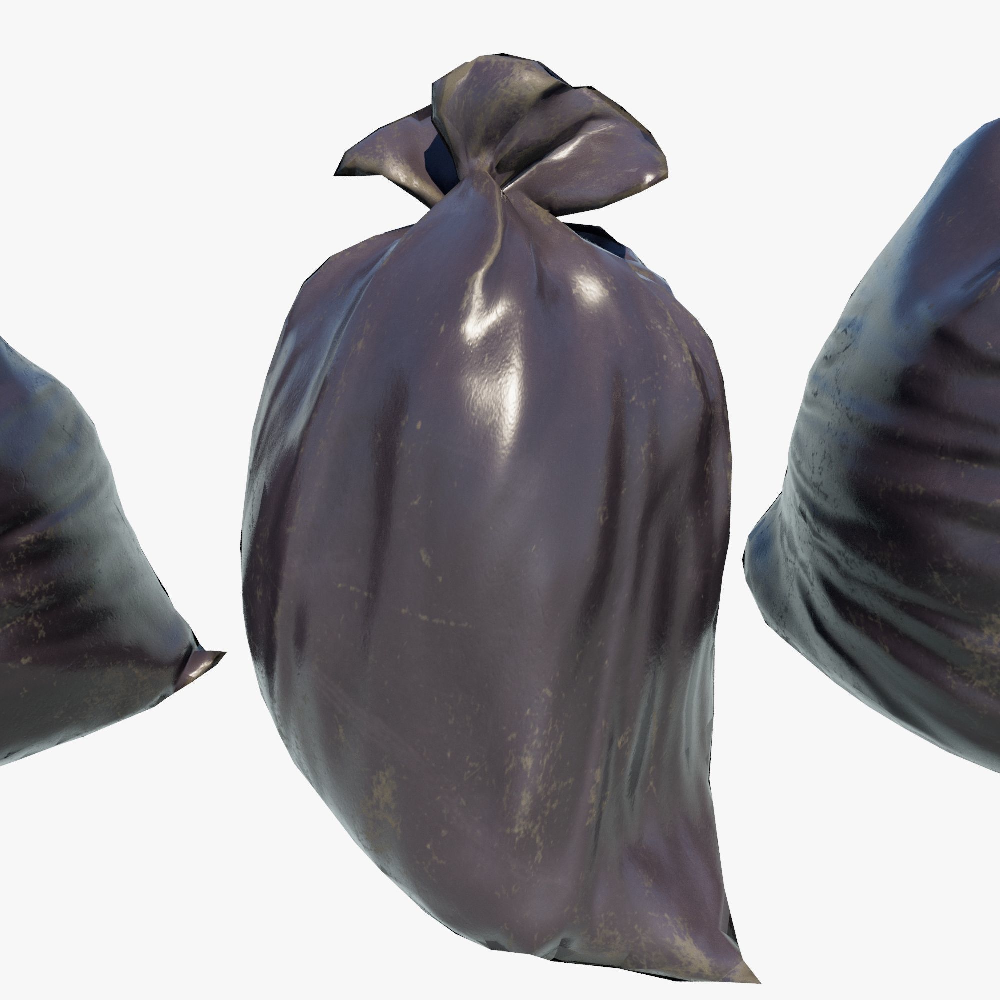 Trash Bag Low-poly 3D model_4