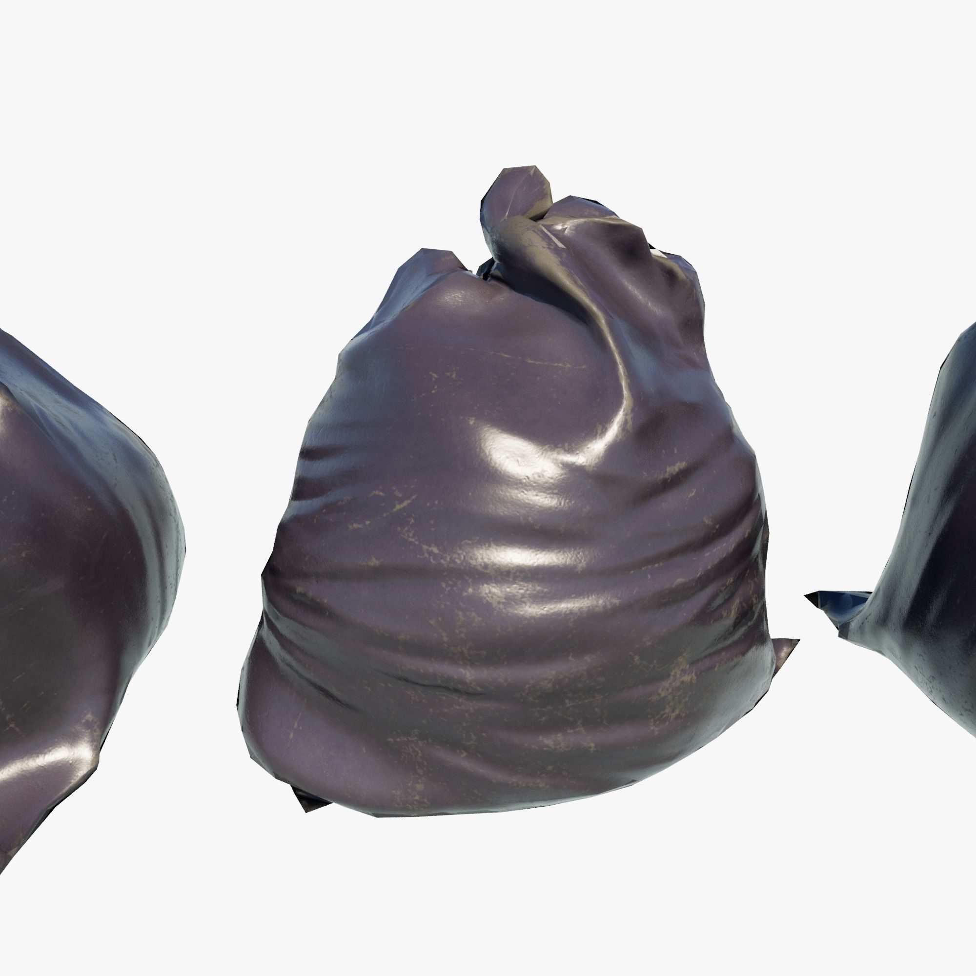 Trash Bag Low-poly 3D model_3