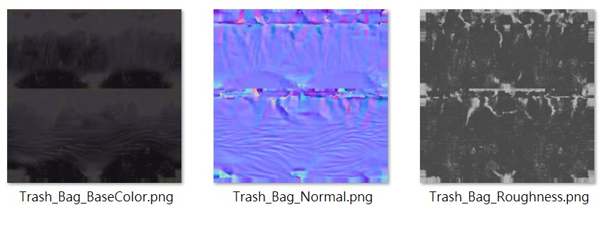 Trash Bag Low-poly 3D model_9