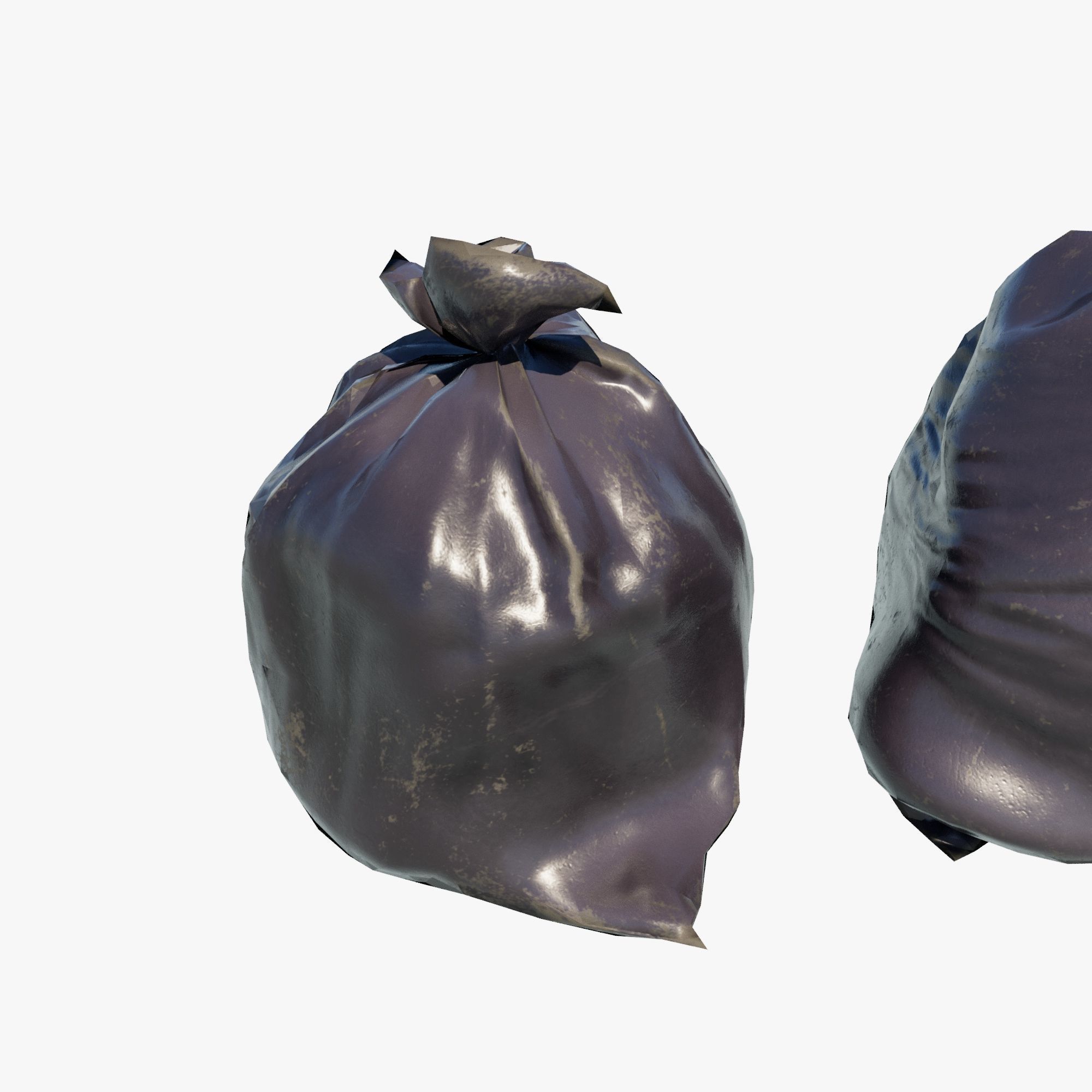 Trash Bag Low-poly 3D model_2