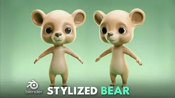 Bear-   Stylized  Cartoon