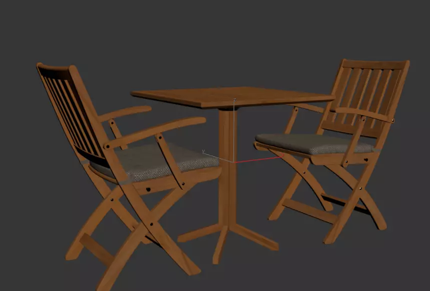 Table and Chair Free 3D print model_0