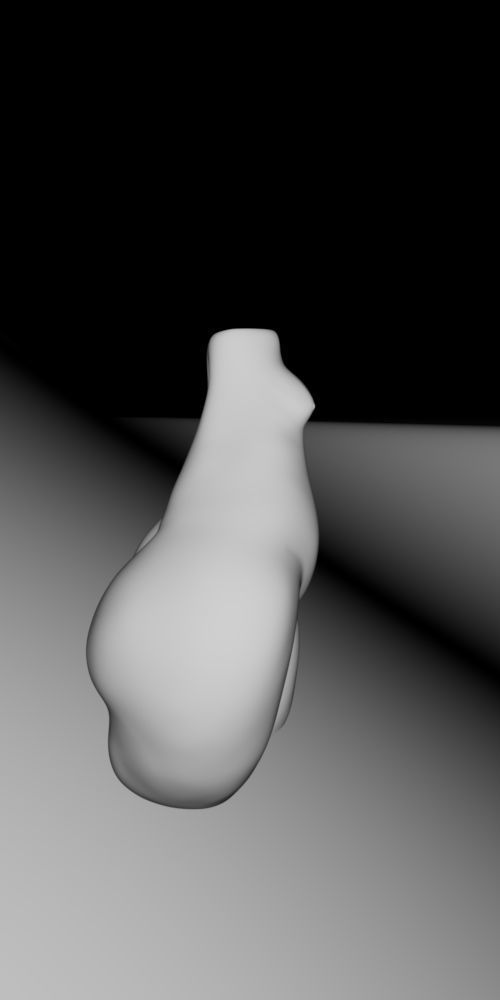 Artistic Female Figure Vase 3D  Model 3D print model_8