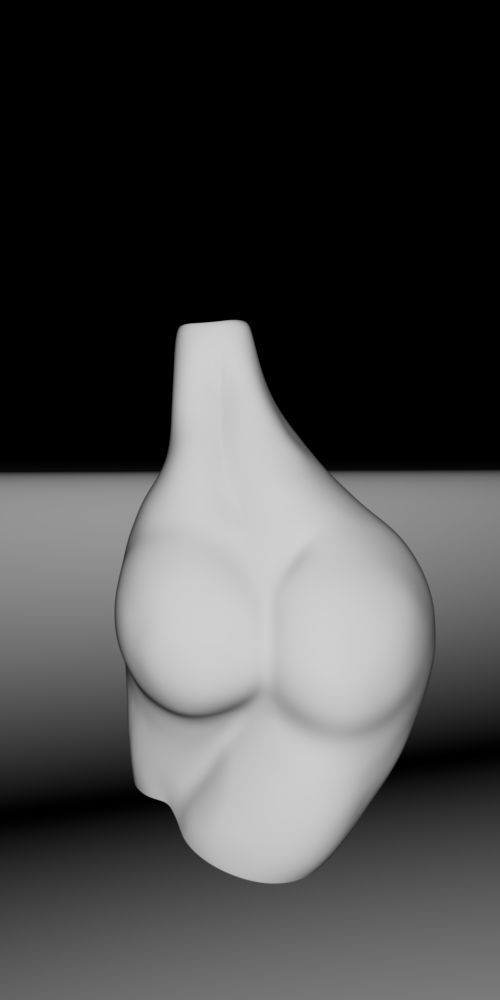 Artistic Female Figure Vase 3D  Model 3D print model_7