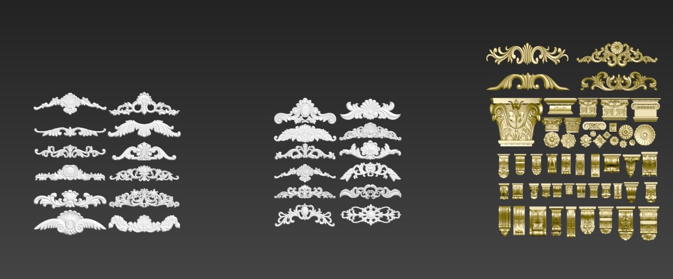 Various patterns 3D model_3