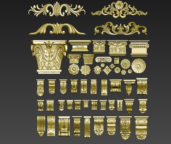 Various patterns 3D model