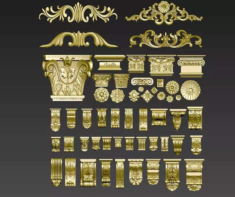 Various patterns 3D model_0