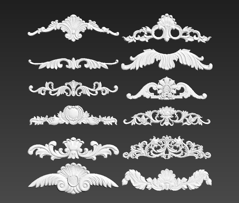 Various patterns 3D model_2