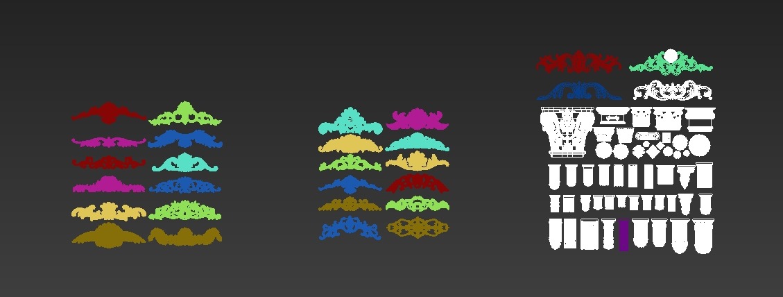 Various patterns 3D model_4