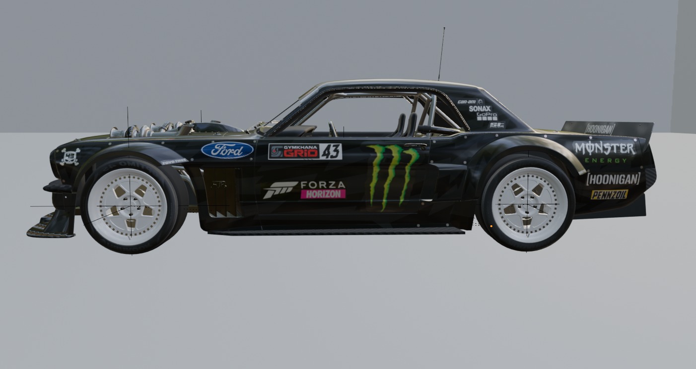 Ford Mustang HONIGAN for Ken Block Monster 3D Model 3D model_1
