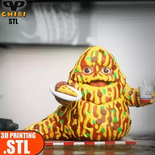 Pizza The Hutt Chibi STL for 3D Printing ChibiSTL 3DXM