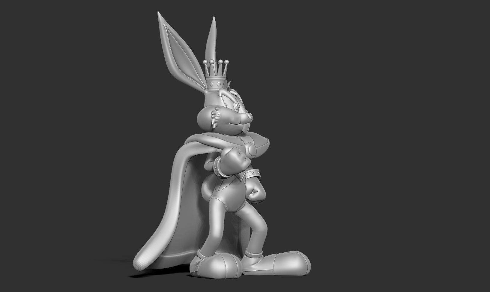 King Bugs Bunny 3D print model_15