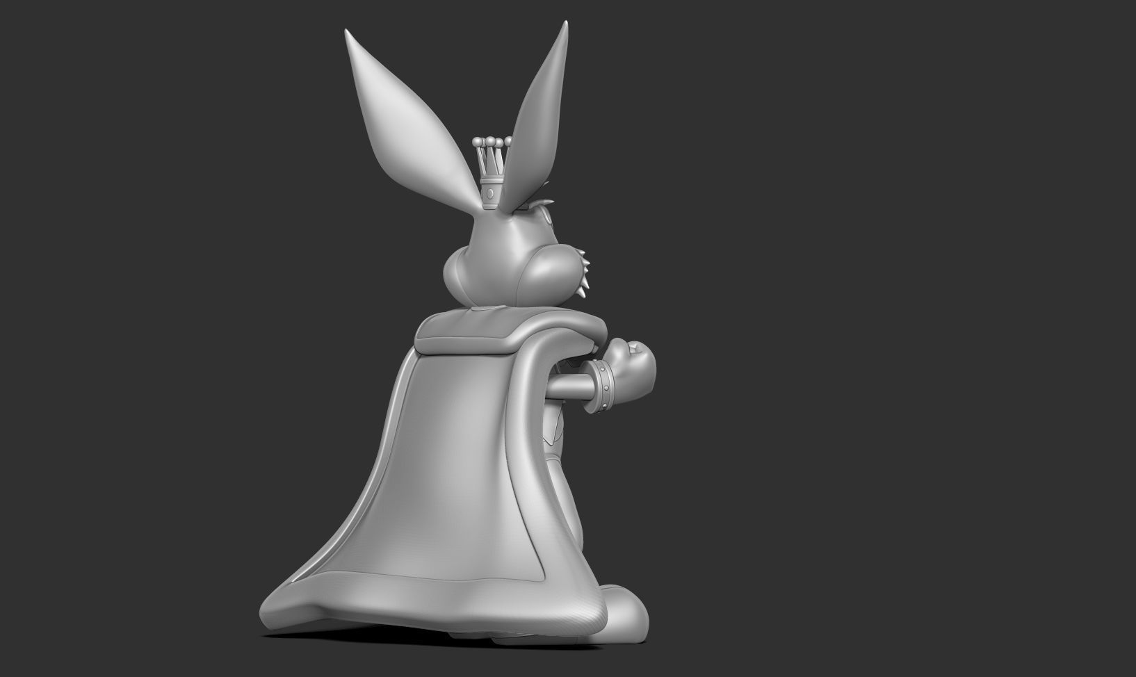 King Bugs Bunny 3D print model_9