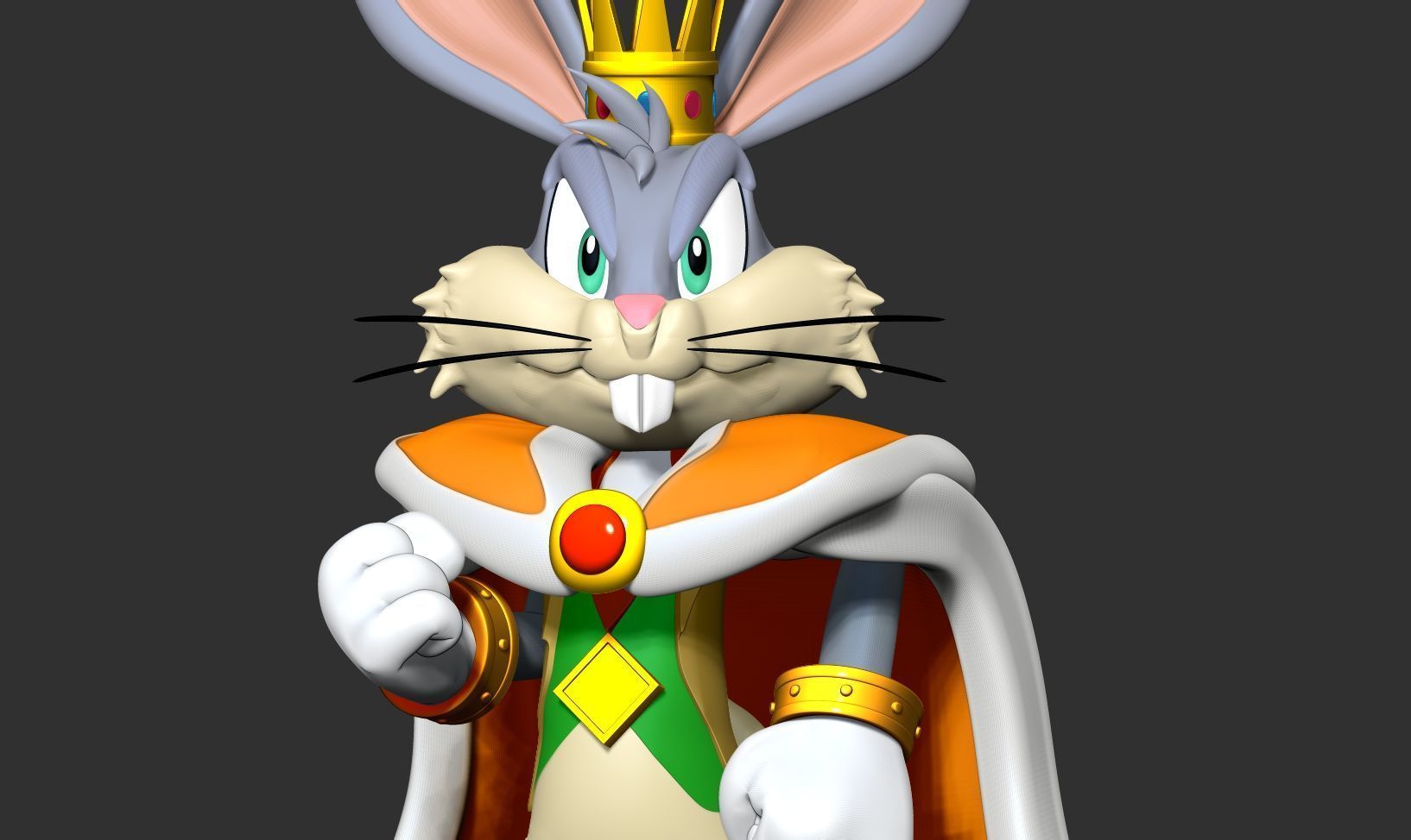 King Bugs Bunny 3D print model_5