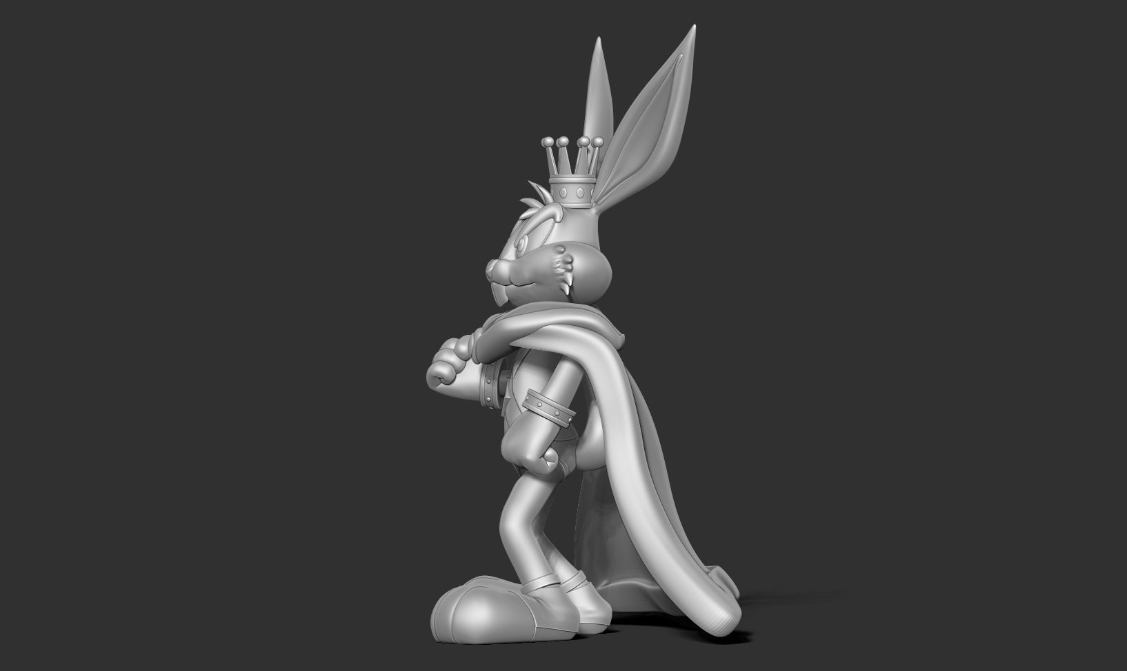 King Bugs Bunny 3D print model_13
