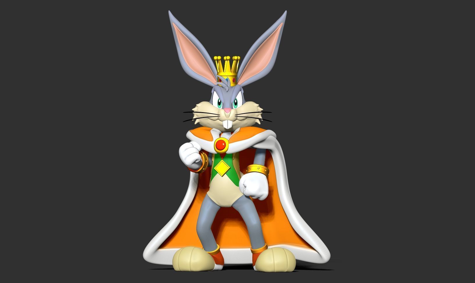 King Bugs Bunny 3D print model_10