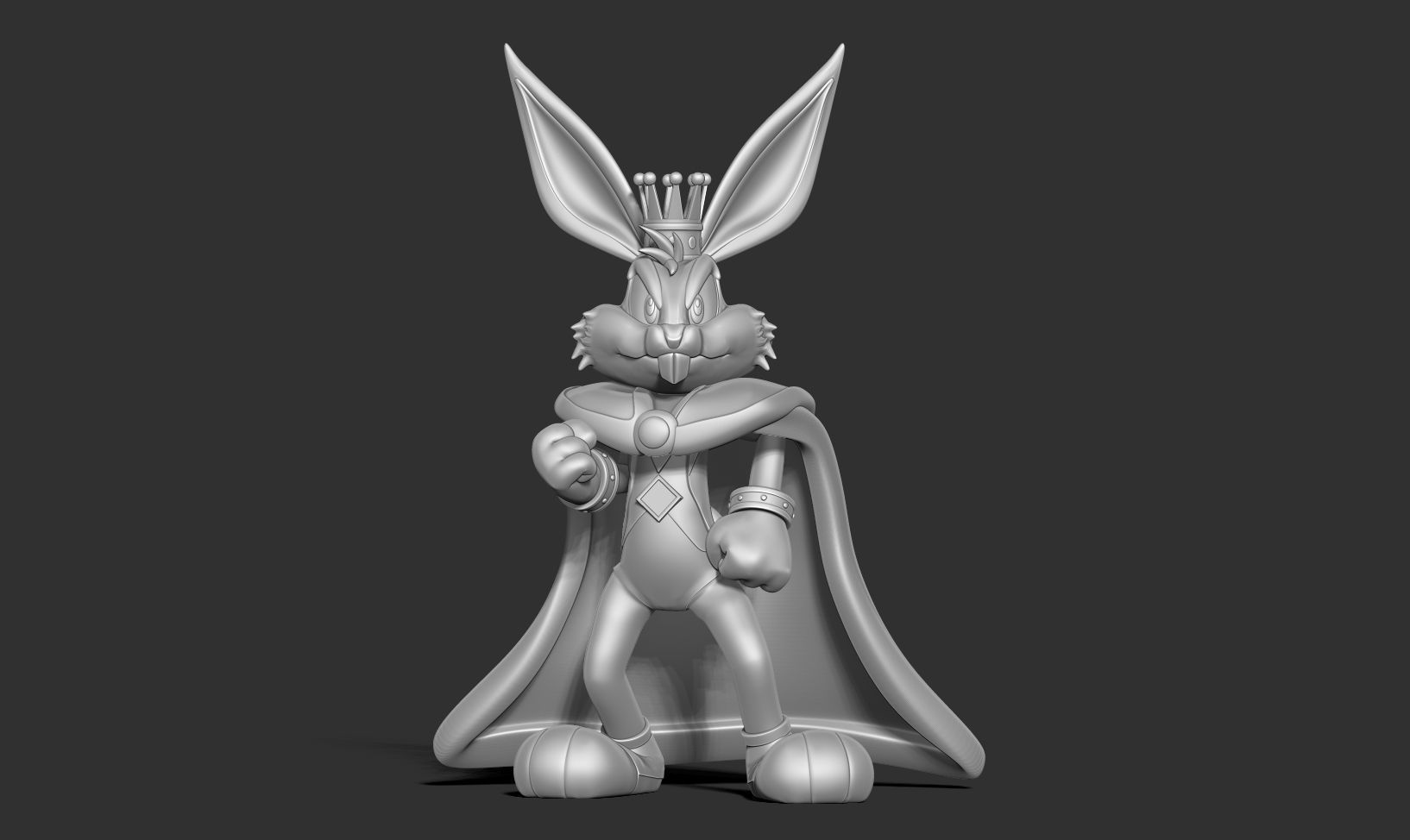 King Bugs Bunny 3D print model_11
