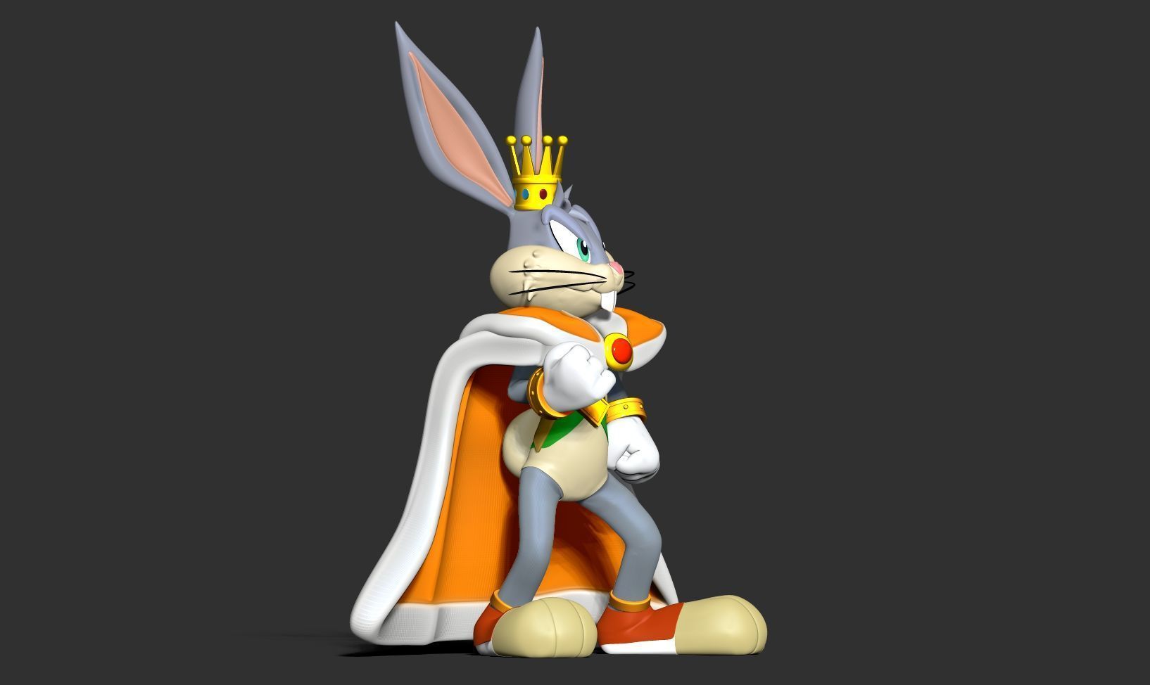 King Bugs Bunny 3D print model_14