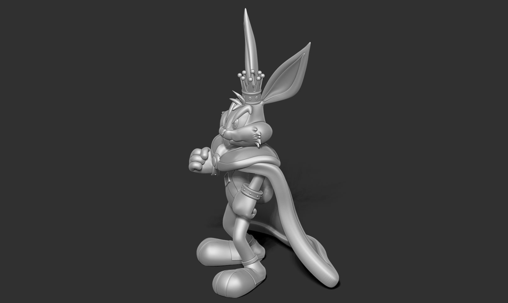 King Bugs Bunny 3D print model_17