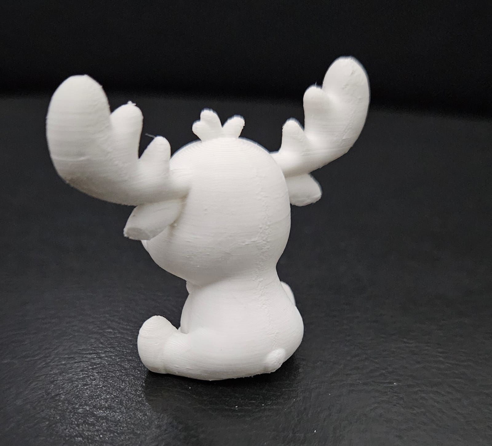 Cute Sitting Moose 3D print model_8