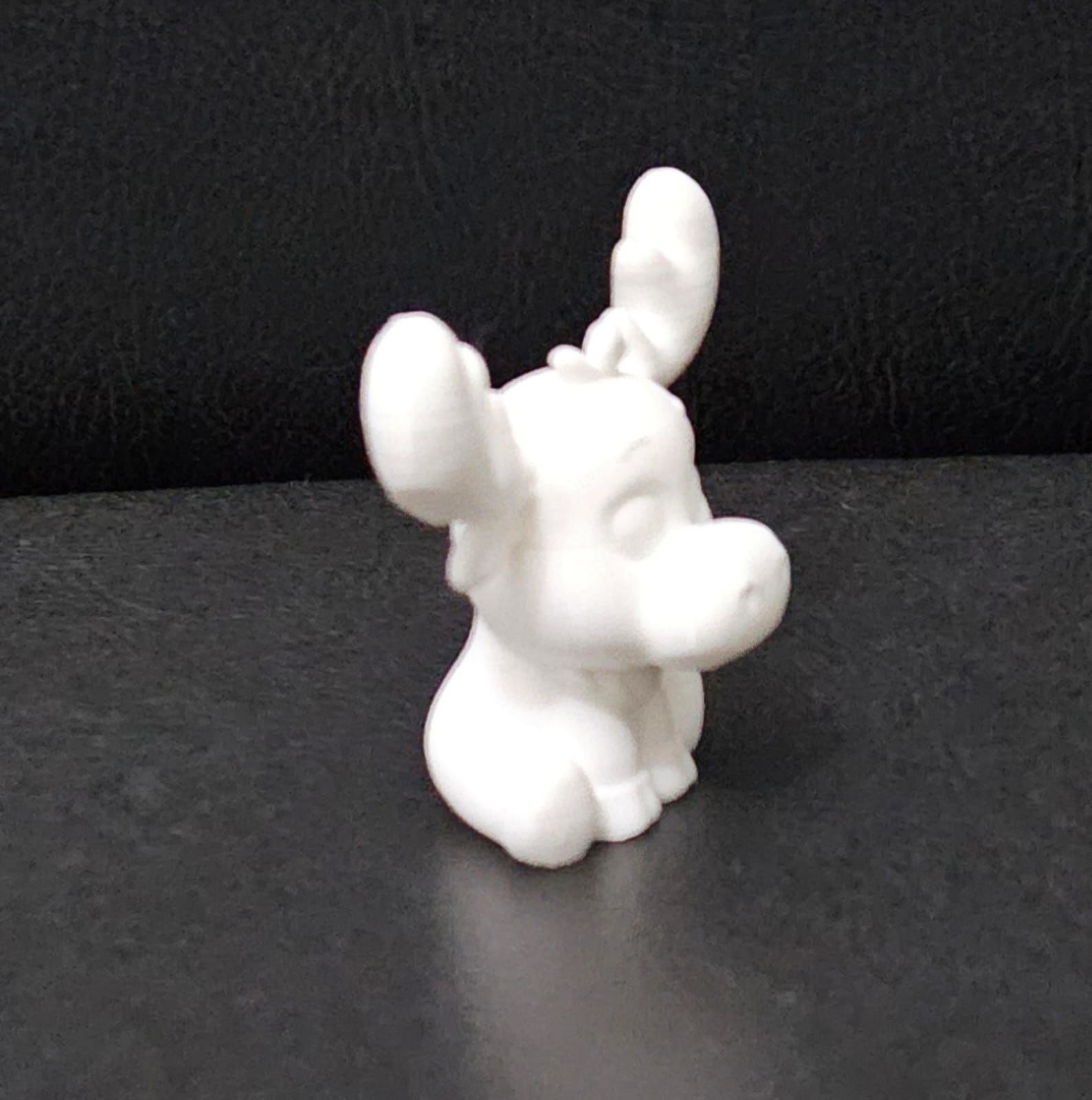 Cute Sitting Moose 3D print model_12