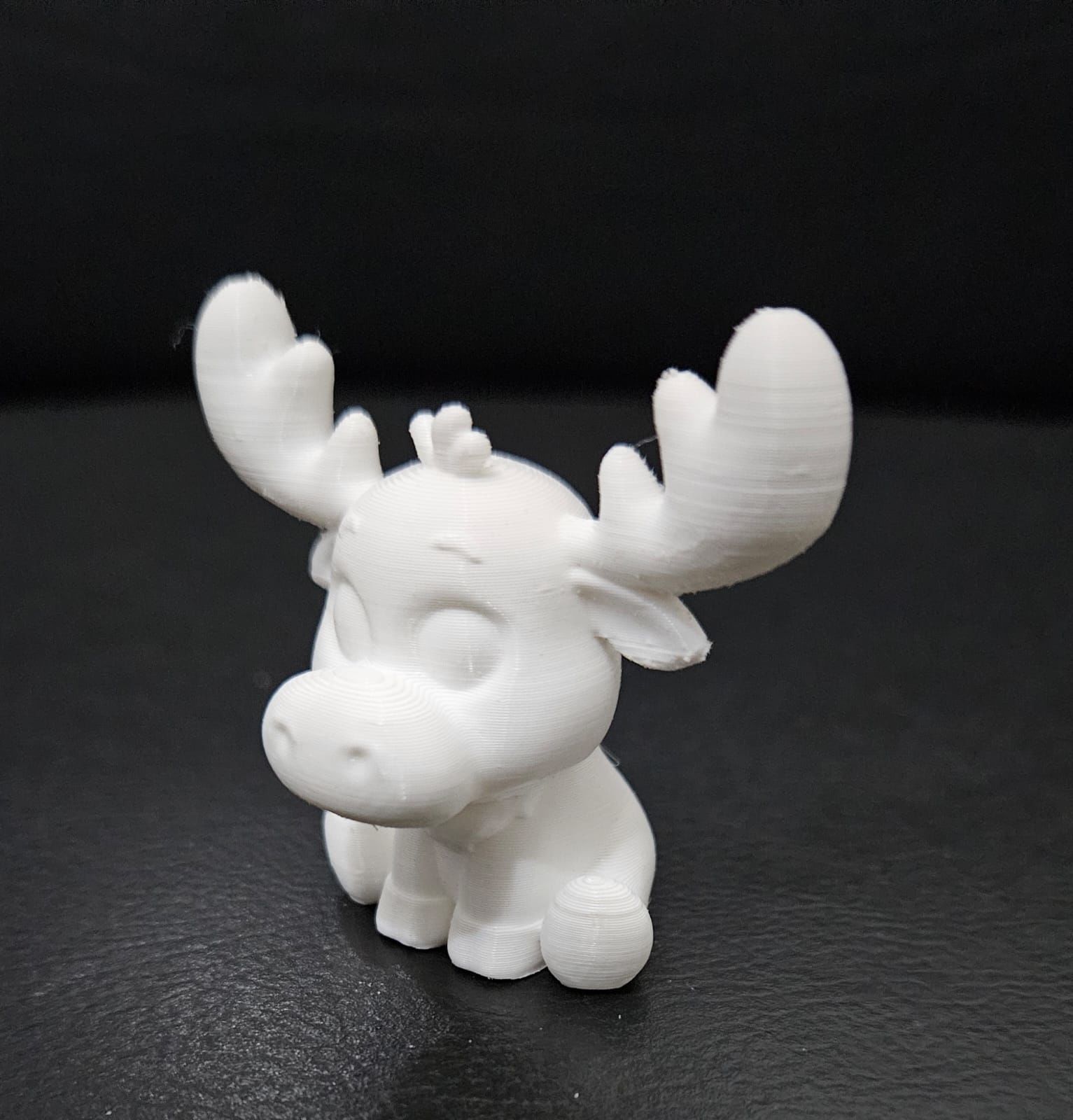 Cute Sitting Moose 3D print model_6